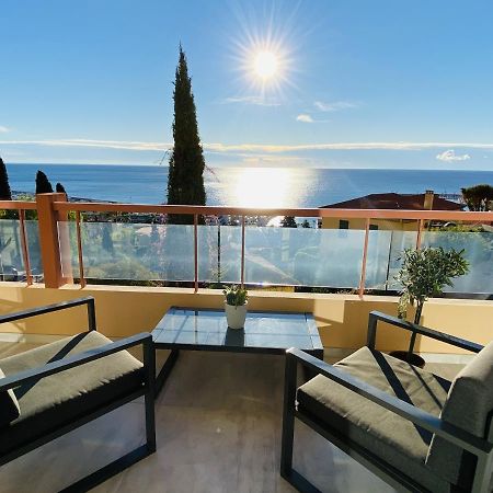 Le Vigia-Vue Mer-Terrasse-Climatisation-Parking 芒通 外观 照片